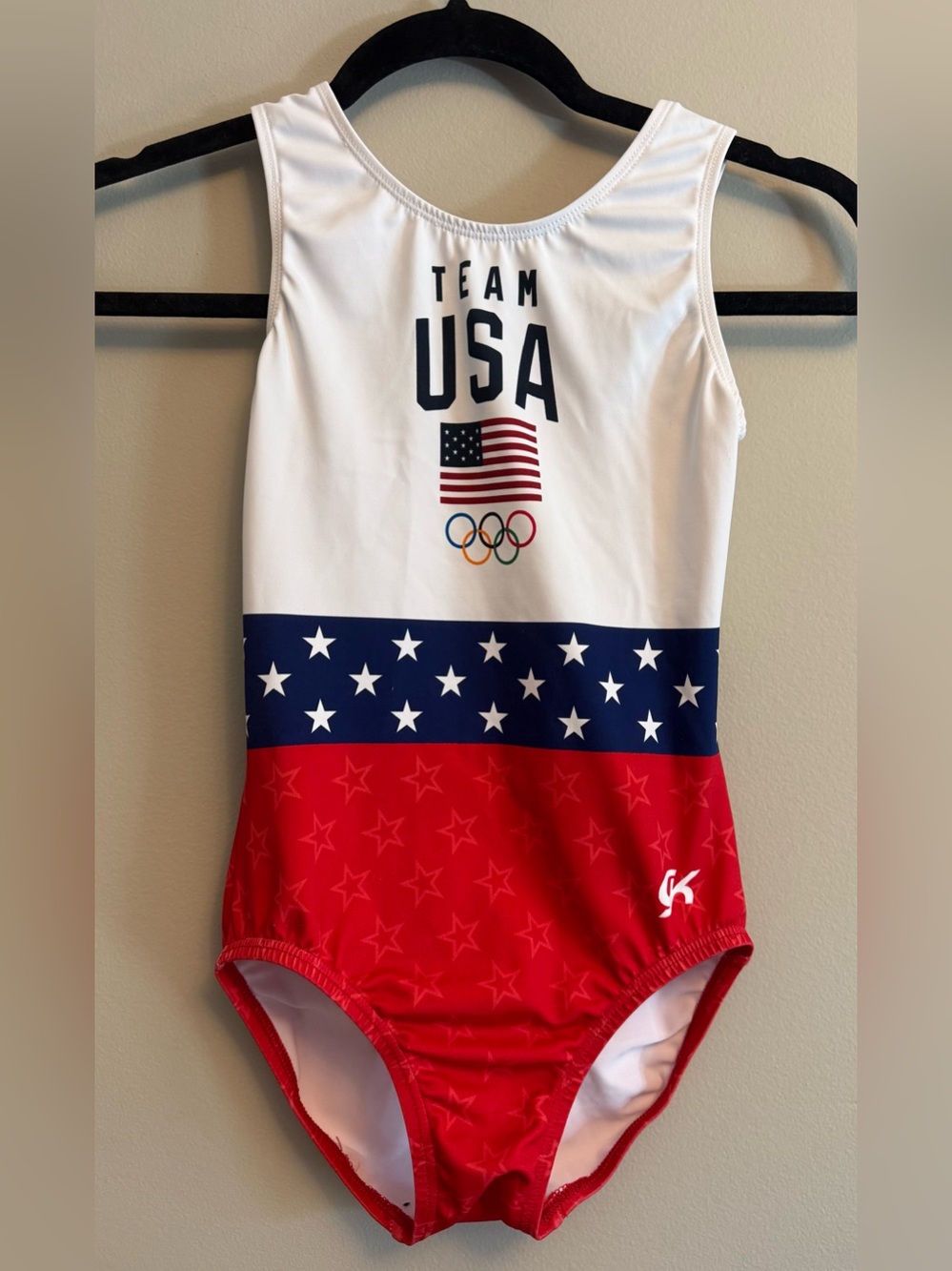 GK Women’s 2024 Team USA Collection All-American Pride Gymnastics Leotard - AXS